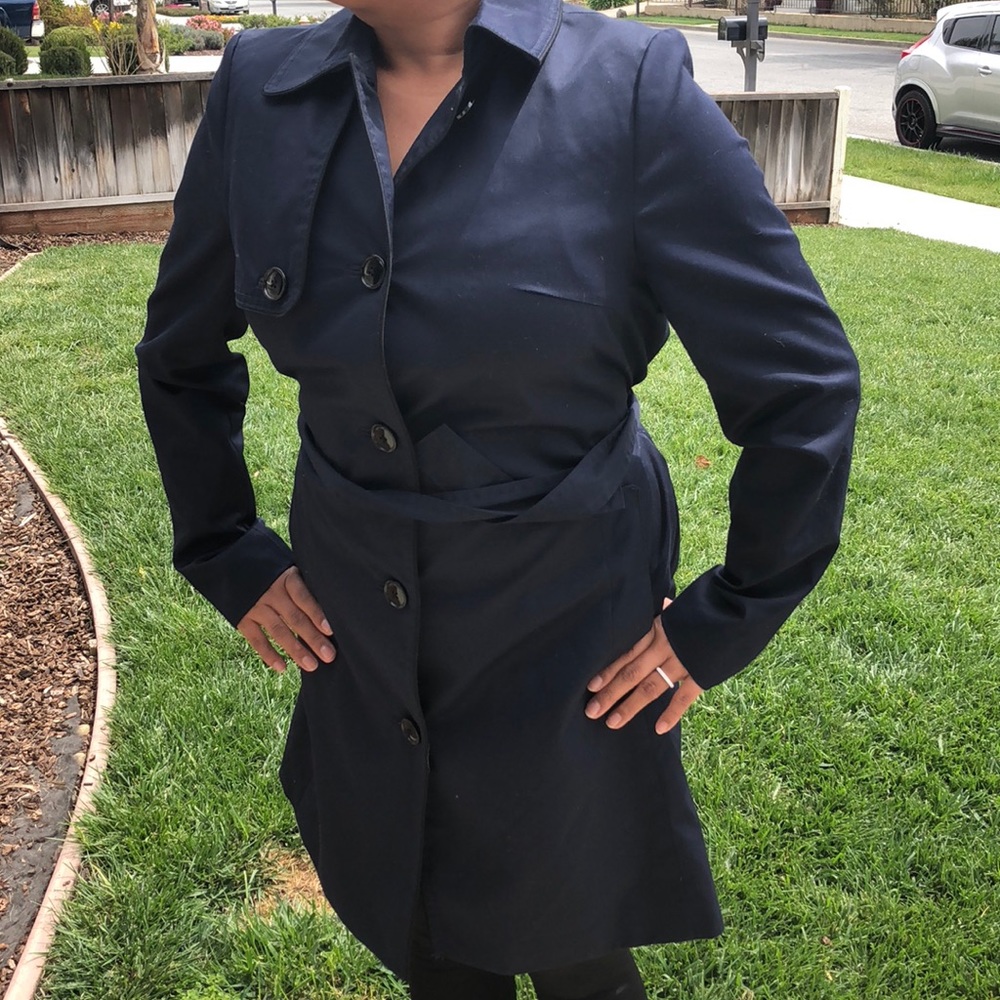 Navy Blue trench coat